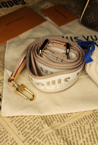 Louis Vuitton Speedy Bandouliere 20 Monogram Canvas Crossbody Handbag with Dust Bag & Strap