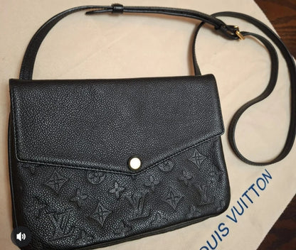 Louis Vuitton Empreinte Twice Black Shoulder & Crossbody Bag Pre-Owned Authentic