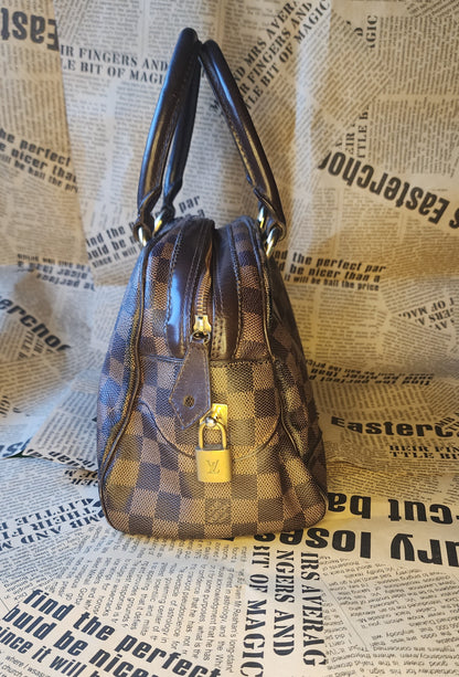 *Louis Vuitton Speedy 25 Damier Ebene Canvas Handbag – Pre_Owned