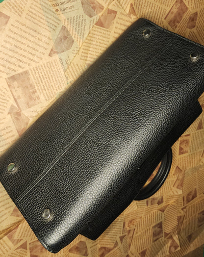 Christian Dior Black Leather Handbag - Excellent Condition Pre_Owned