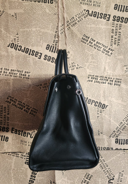 Christian Dior Black Leather Handbag - Excellent Condition Pre_Owned