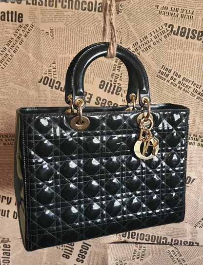 Christian Dior Lady Dior Bag Large , Pre_Owned