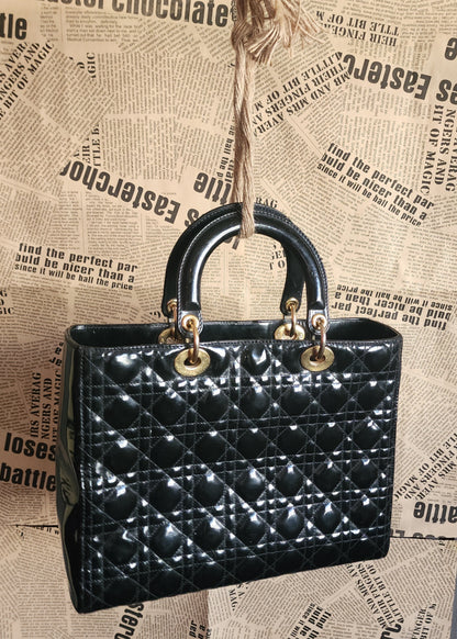 Christian Dior Lady Dior Bag Large , Pre_Owned