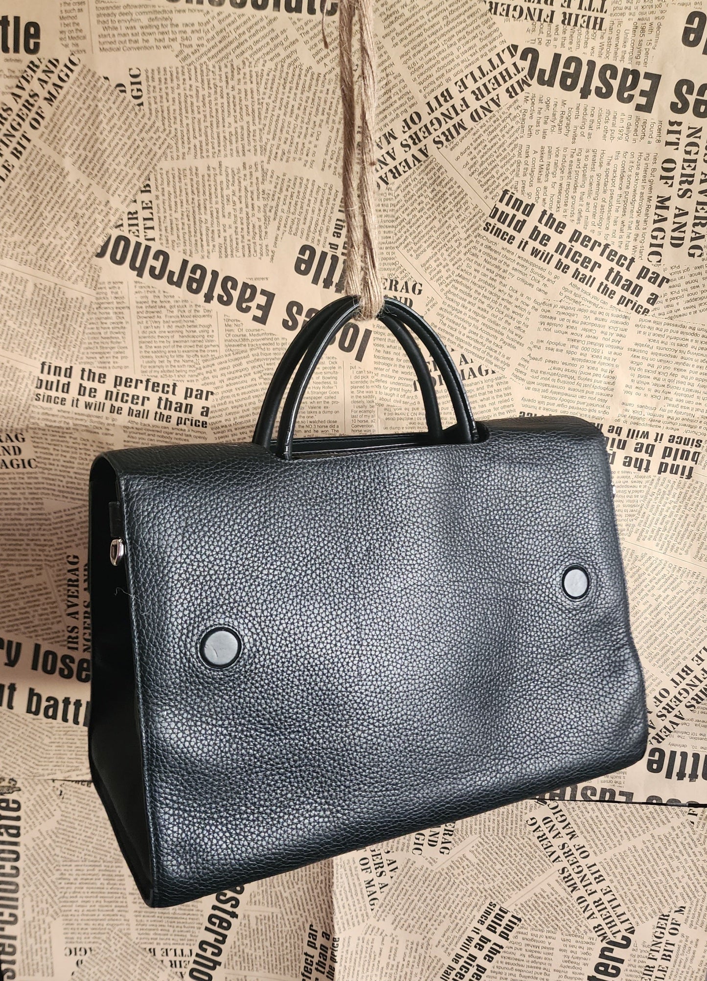 Christian Dior Black Leather Handbag - Excellent Condition Pre_Owned