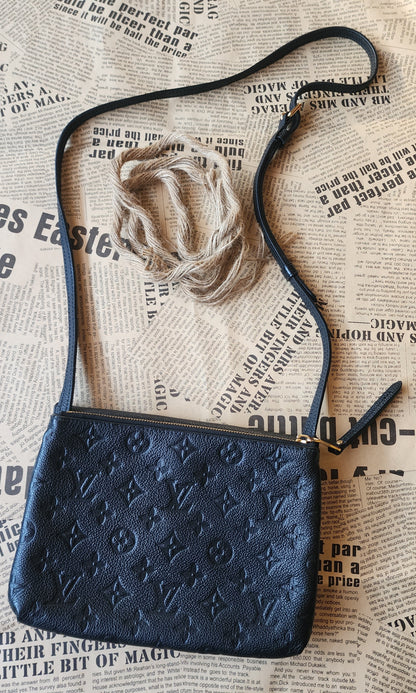 Louis Vuitton Empreinte Twice Black Shoulder & Crossbody Bag Pre-Owned Authentic