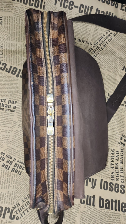 Louis Vuitton Reporter PM Damier Ebene Messenger Bag Pre-Owned Authentic