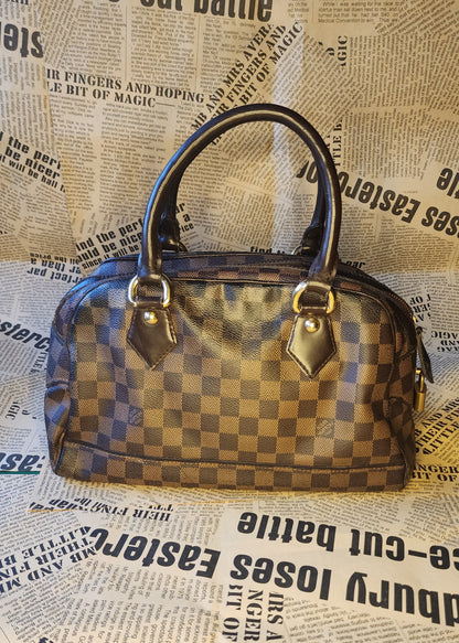 *Louis Vuitton Speedy 25 Damier Ebene Canvas Handbag – Pre_Owned
