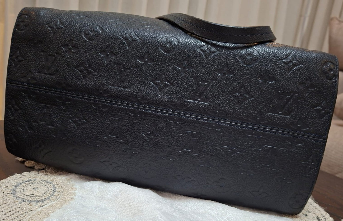 Louis Vuitton Black Empreinte Leather Lumineuse PM Shoulder Bag , Pre_ Owned