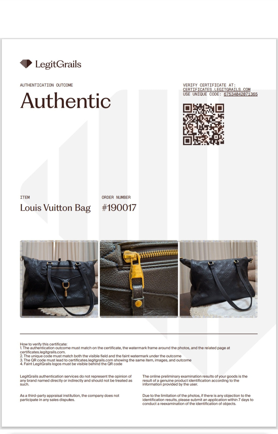 Louis Vuitton Black Empreinte Leather Lumineuse PM Shoulder Bag , Pre_ Owned